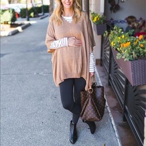 A NEW DAY | Camel Pullover Poncho